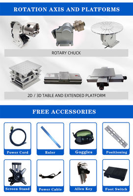 Acrylic Crytal Glass Leather Metal Wood Rotary Device For Laser Machine